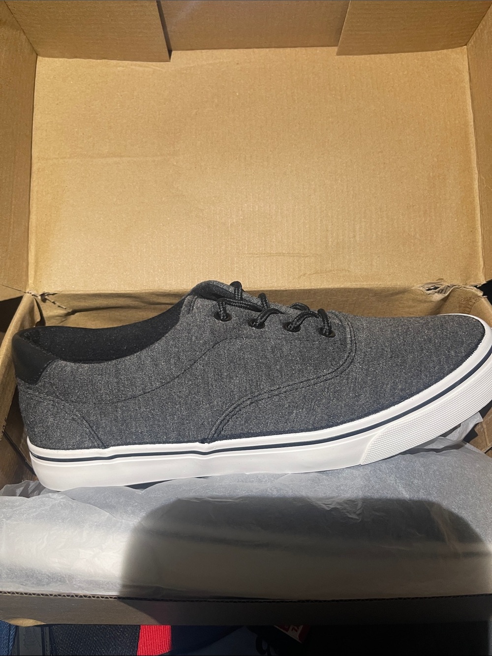 Men's Casual Grey Canvas Slip-On Loafers